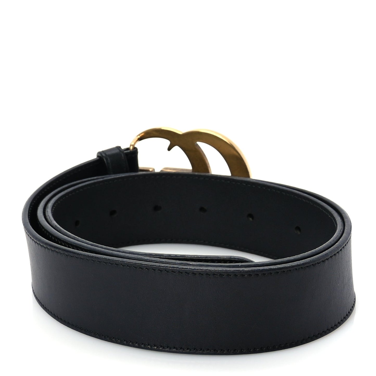Gucci Calfskin Double G 40mm Belt 95 38  Black