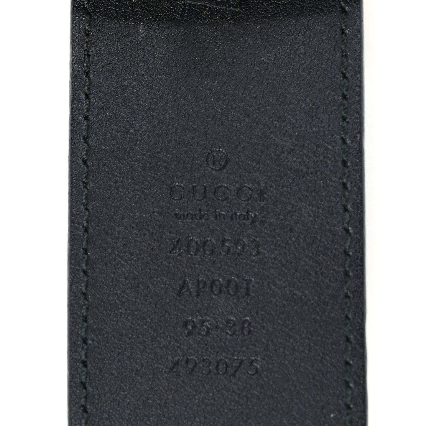 Gucci Calfskin Double G 40mm Belt 95 38  Black