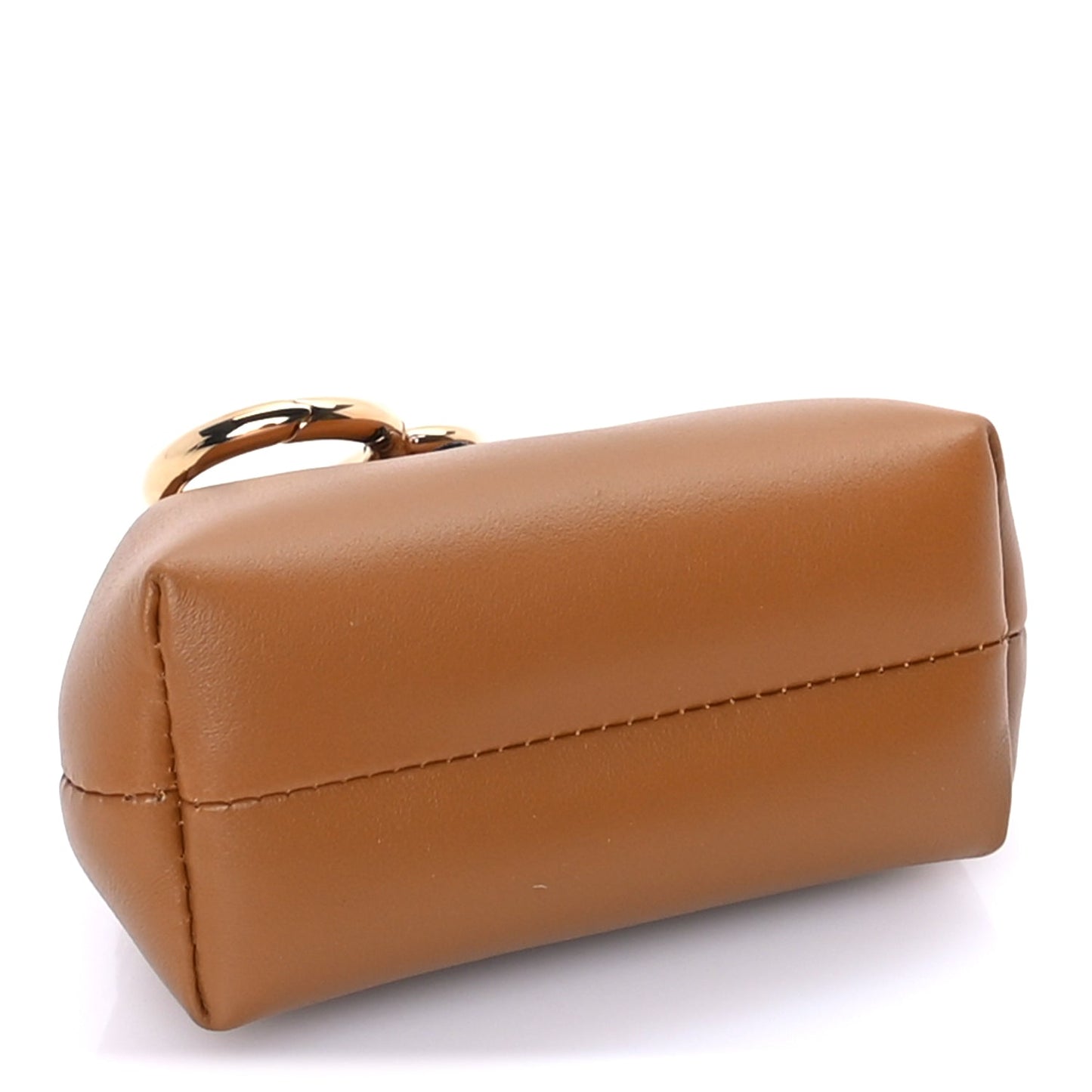Fendi Shiny Nappa Nano Fendi First Bag Charm Caramello