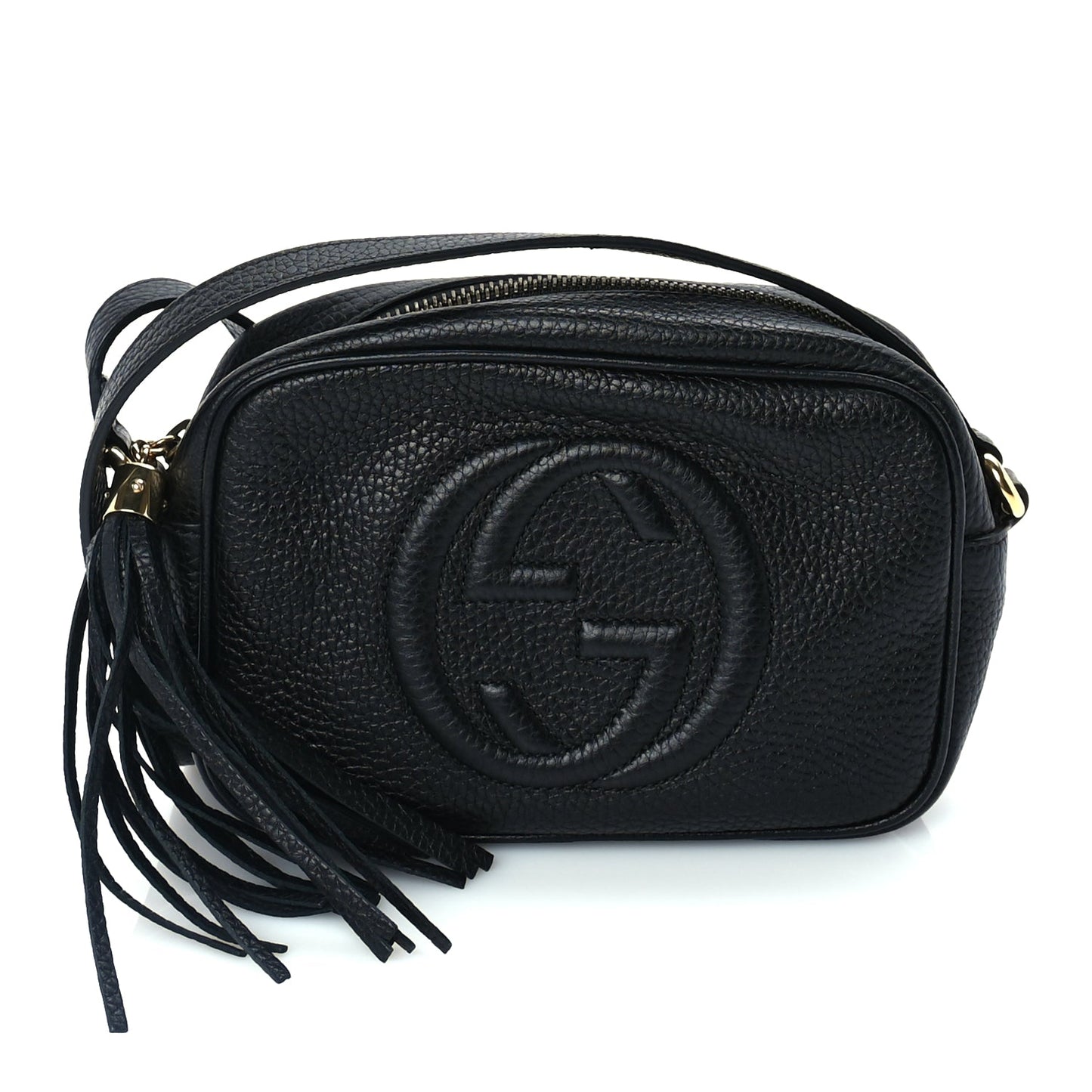 Gucci Pebbled Calfskin Mini Soho Disco Bag Black