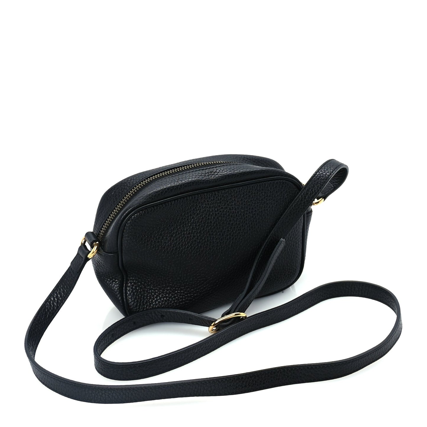 Gucci Pebbled Calfskin Mini Soho Disco Bag Black