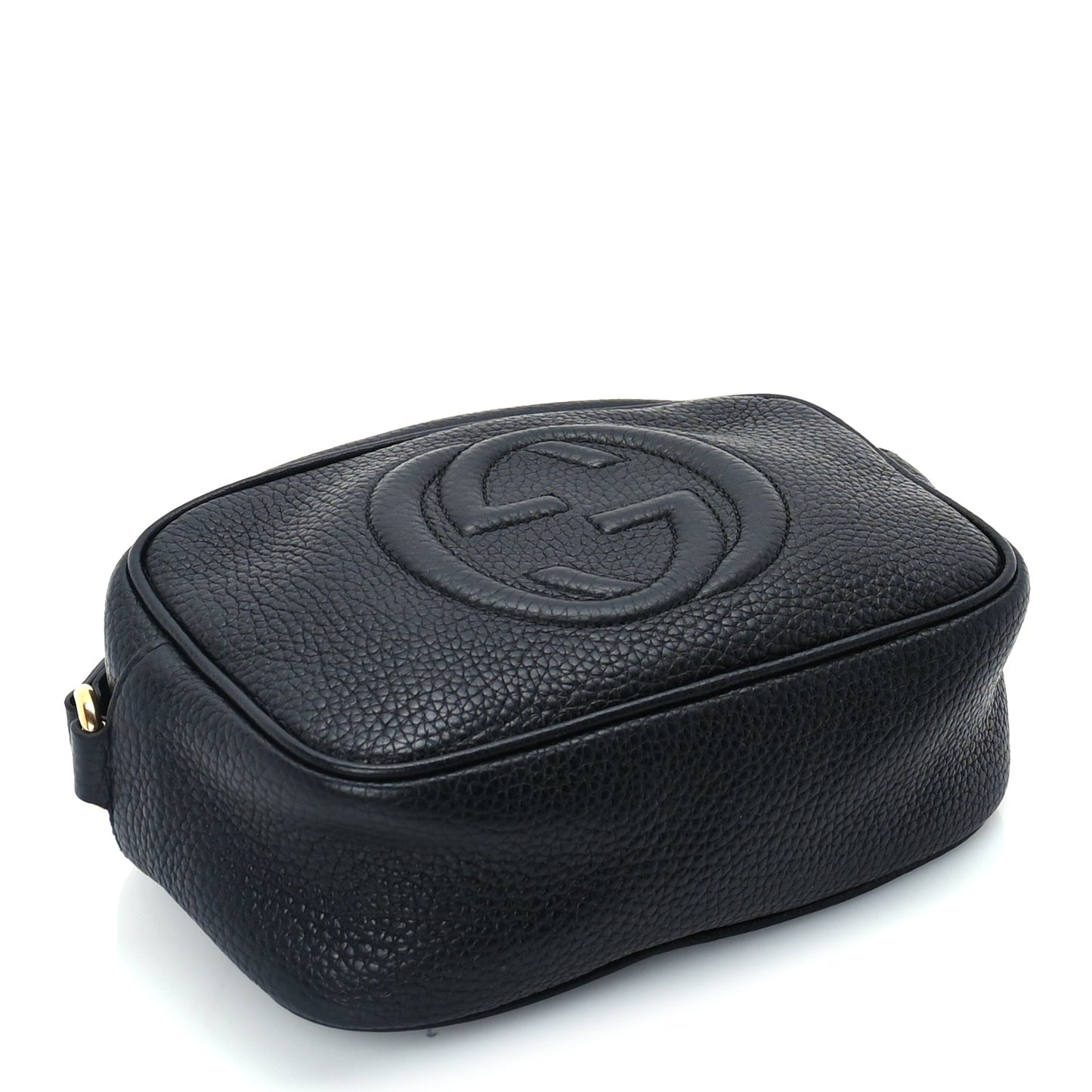 Gucci Pebbled Calfskin Mini Soho Disco Bag Black