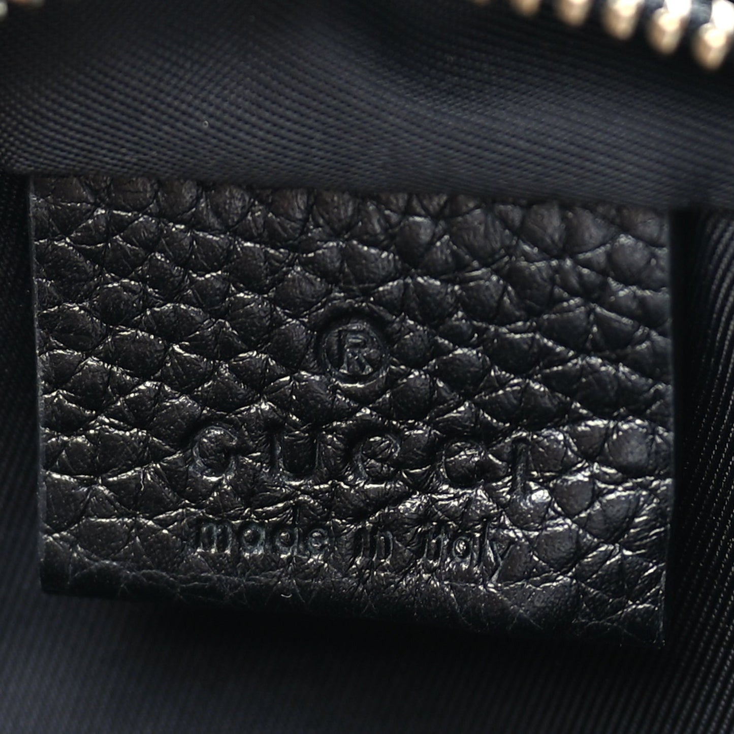 Gucci Pebbled Calfskin Mini Soho Disco Bag Black