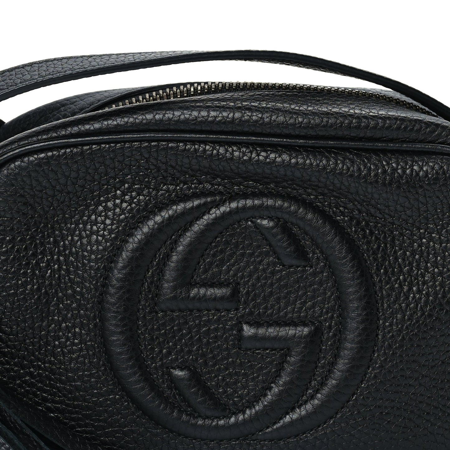 Gucci Pebbled Calfskin Mini Soho Disco Bag Black