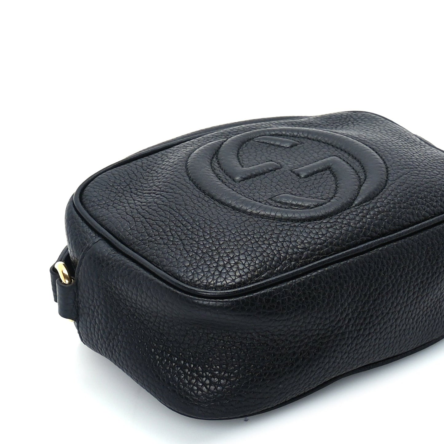 Gucci Pebbled Calfskin Mini Soho Disco Bag Black