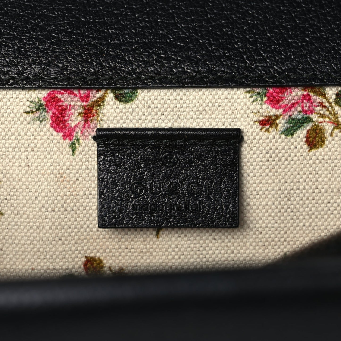 Gucci Calfskin Web Small Dionysus Shoulder Bag Black