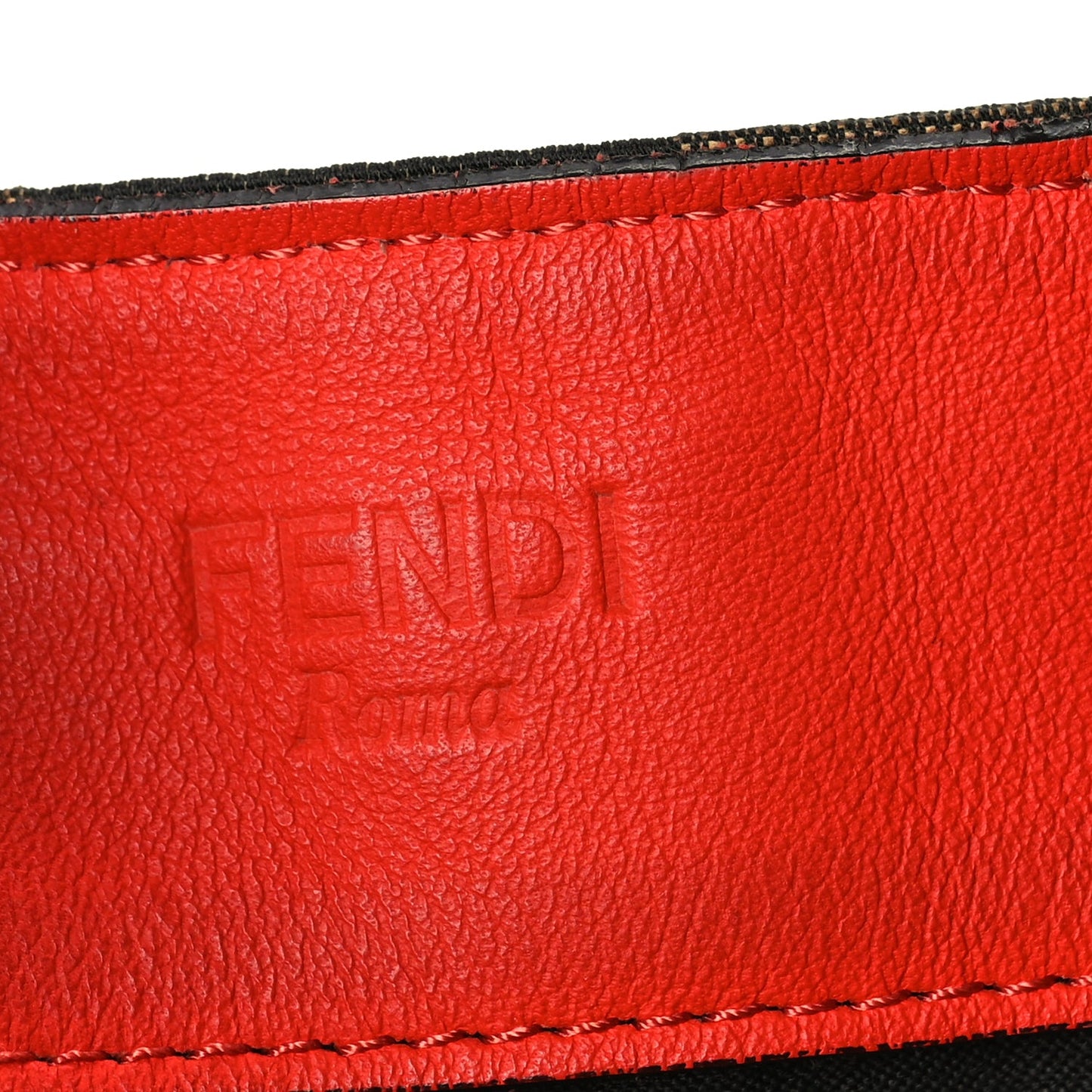 Fendi Pequin Vitello All In Shopper Tote Tobacco Papavero