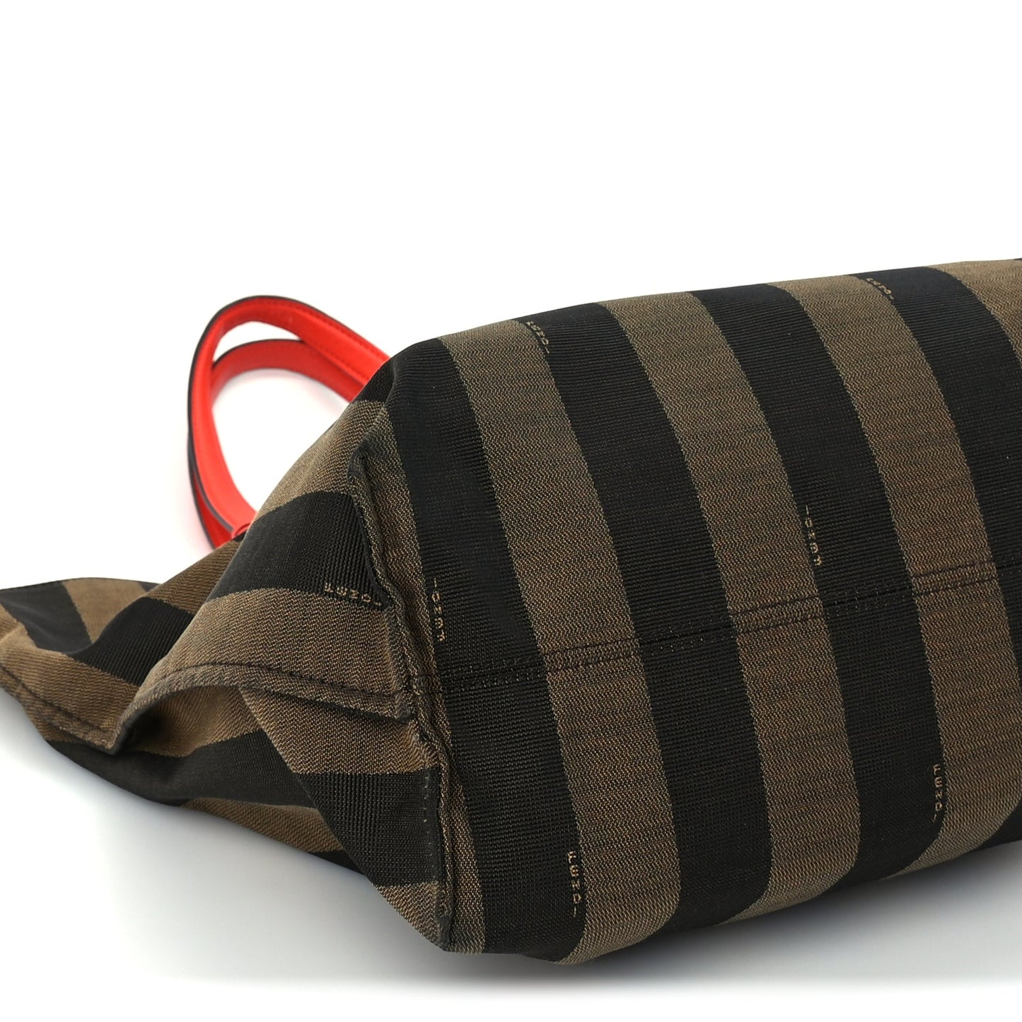 Fendi Pequin Vitello All In Shopper Tote Tobacco Papavero