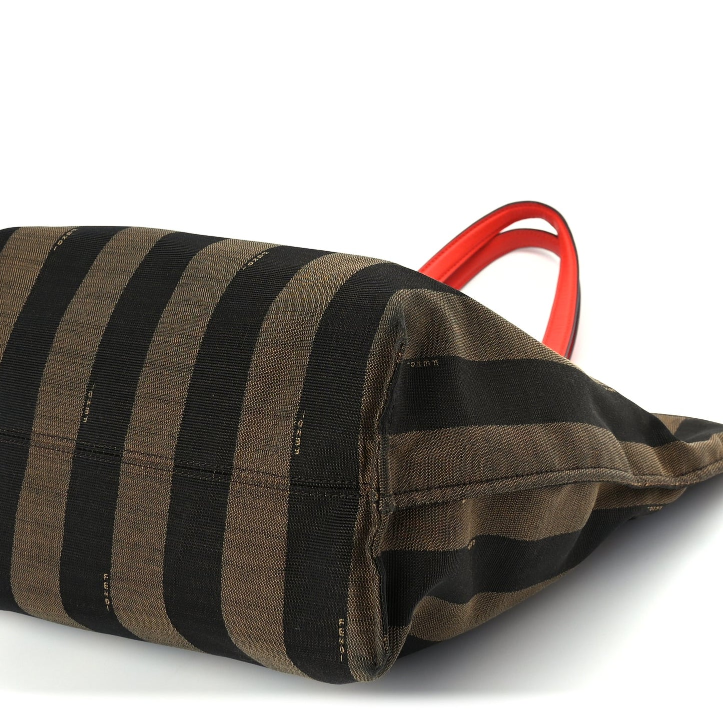 Fendi Pequin Vitello All In Shopper Tote Tobacco Papavero