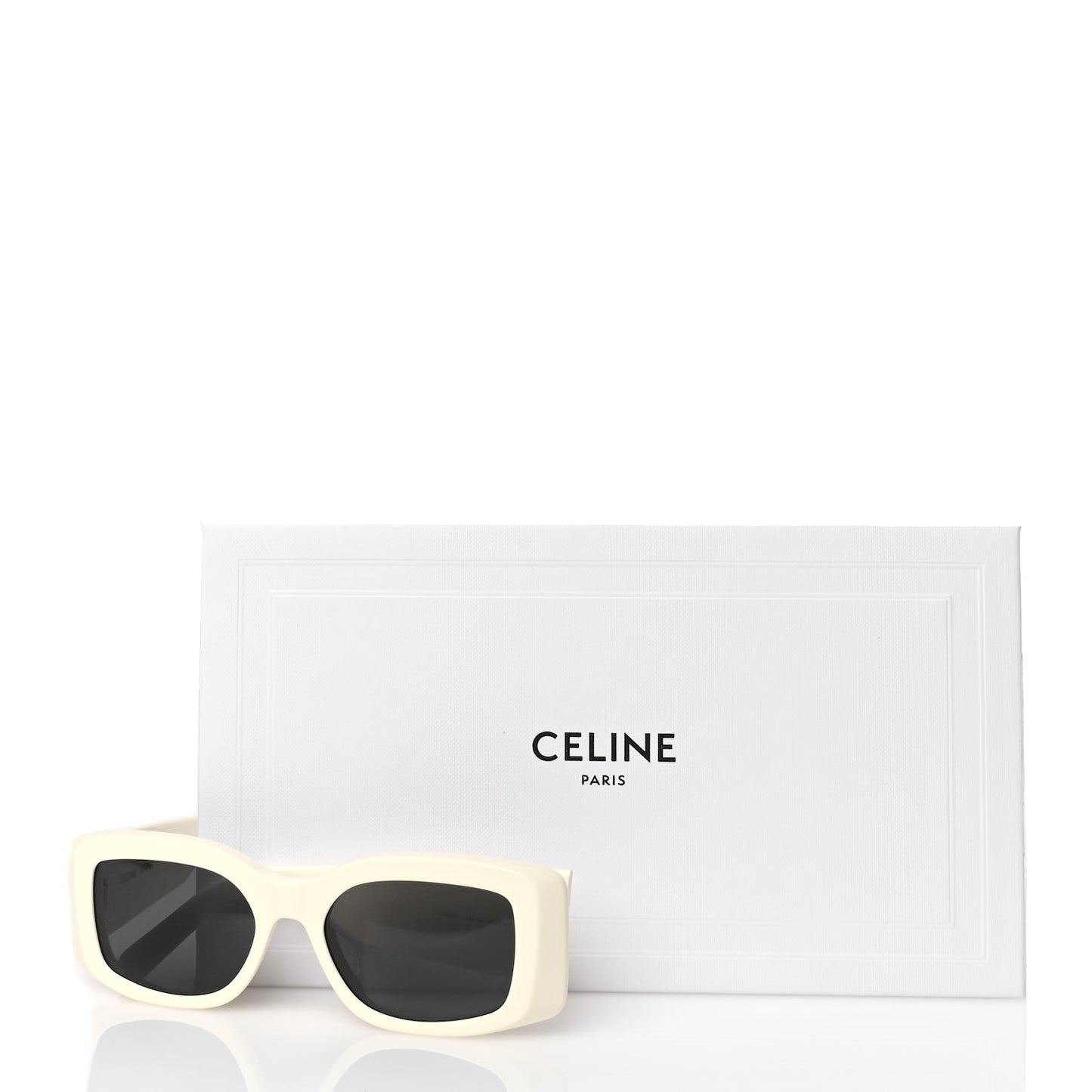 Celine Acetate Triomphe XL 01 Sunglasses CL40282U Ivory