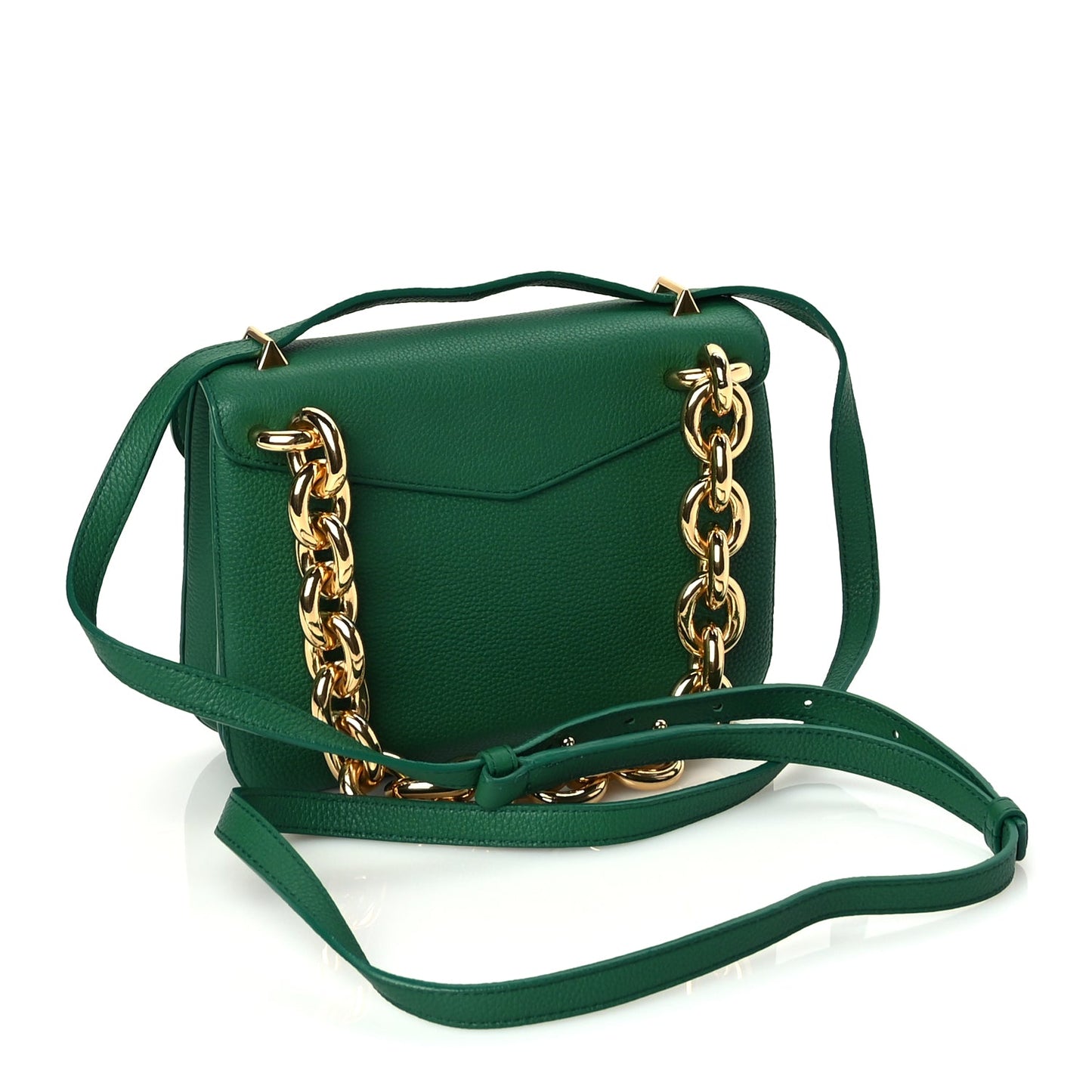 Bottega Veneta Calfskin Mount Envelope Bag Jungle