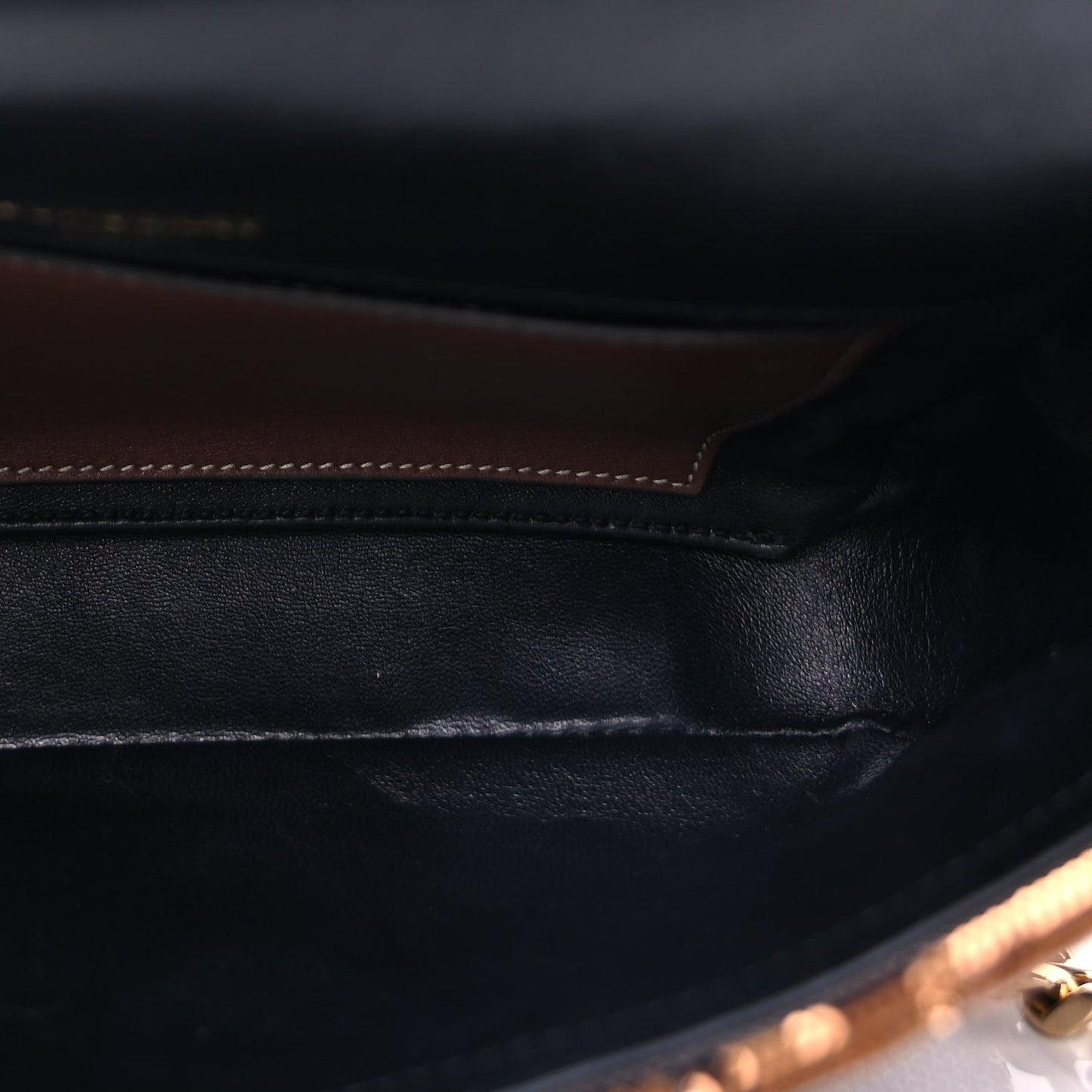 Burberry Sequin Small Lola Bag  Dark Birch