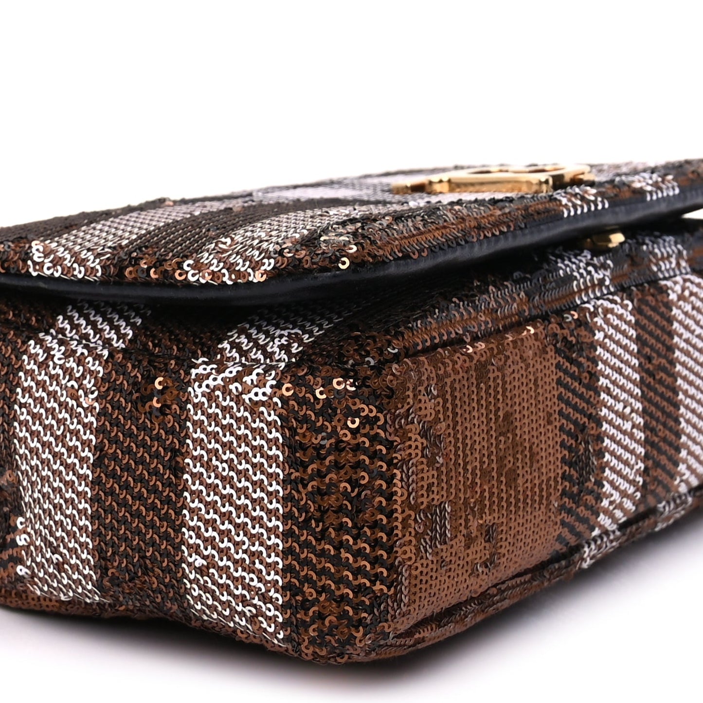 Burberry Sequin Small Lola Bag  Dark Birch