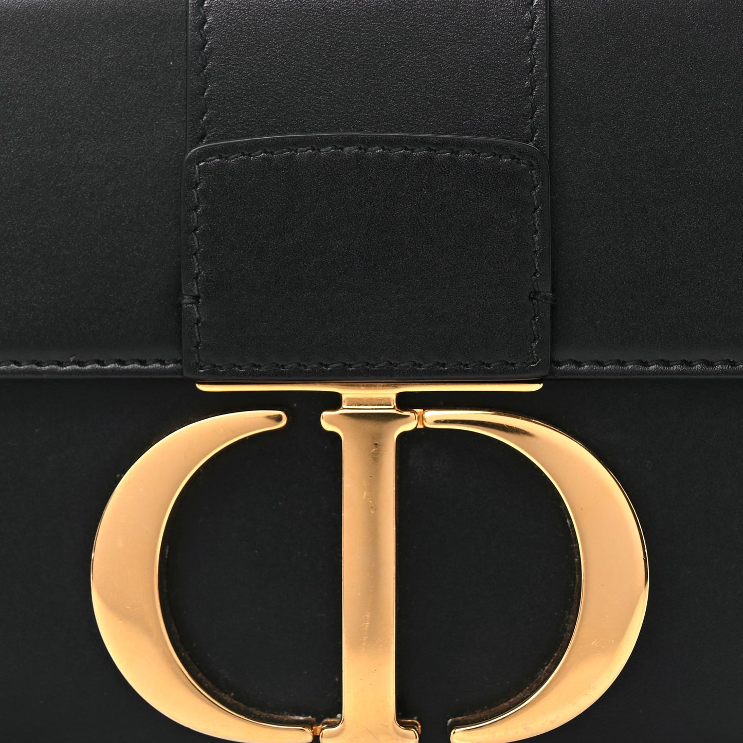Christian Dior Smooth Calfskin 30 Montaigne Box Bag Black