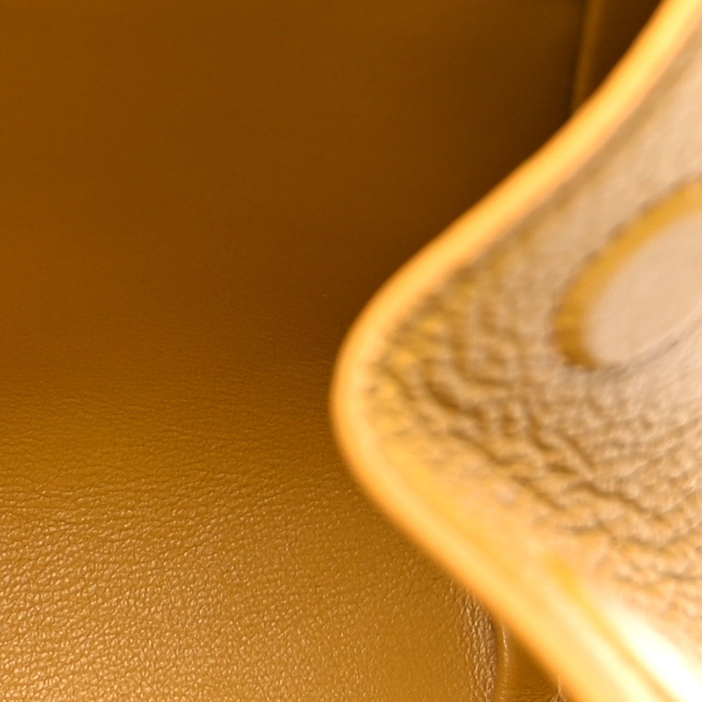 Bottega Veneta Grained Calfskin Geometric Belt Bag  Mustard Yellow