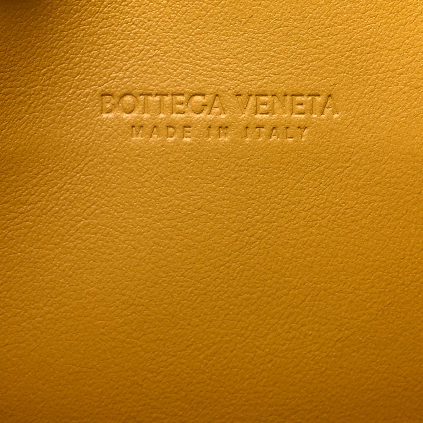 Bottega Veneta Grained Calfskin Geometric Belt Bag  Mustard Yellow