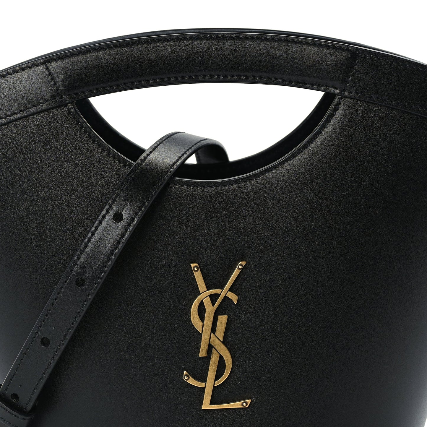 Saint Laurent Calfskin Mini Celia Tote Black