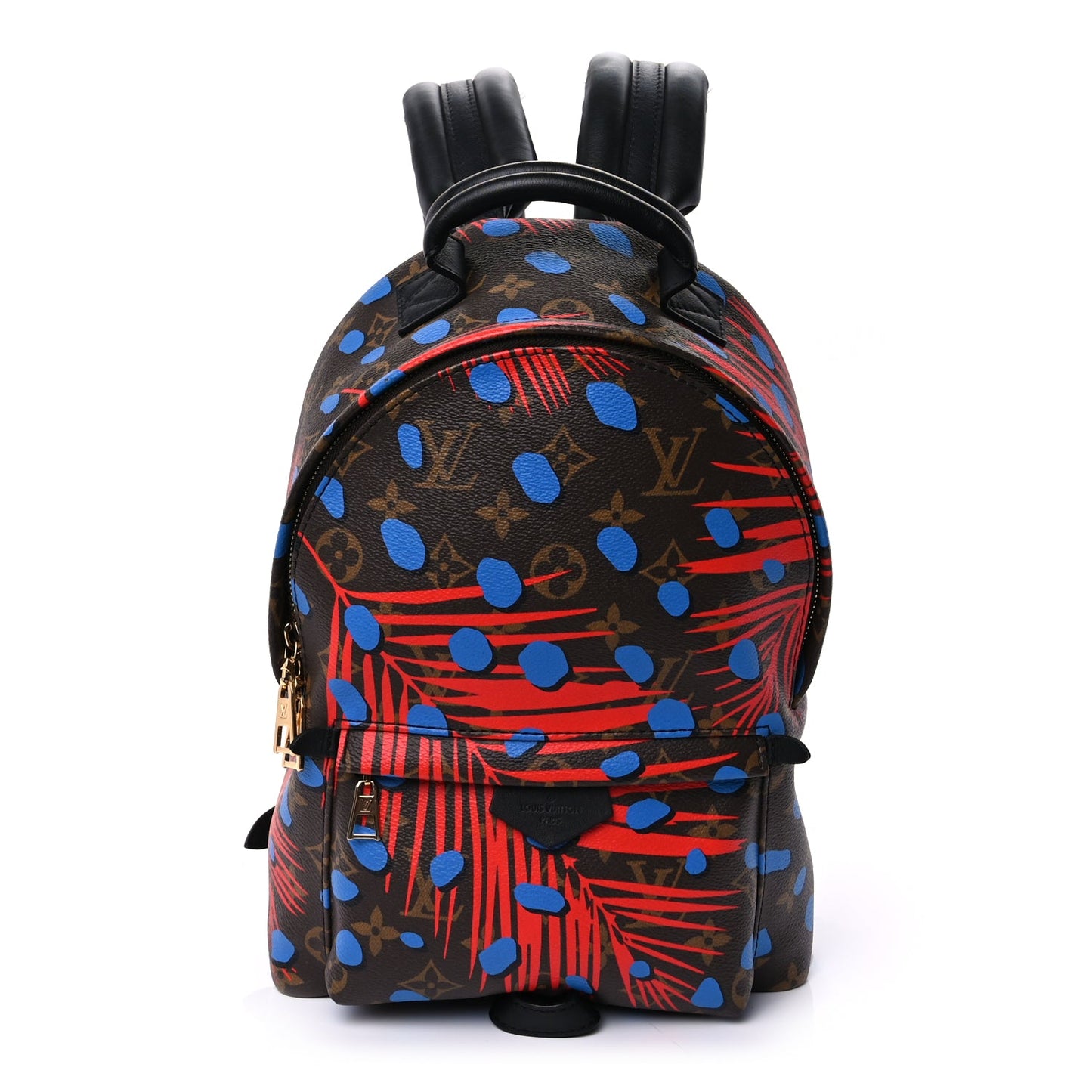 Louis Vuitton Monogram Jungle Dots Palm Springs Backpack PM  Coquelicot Denim