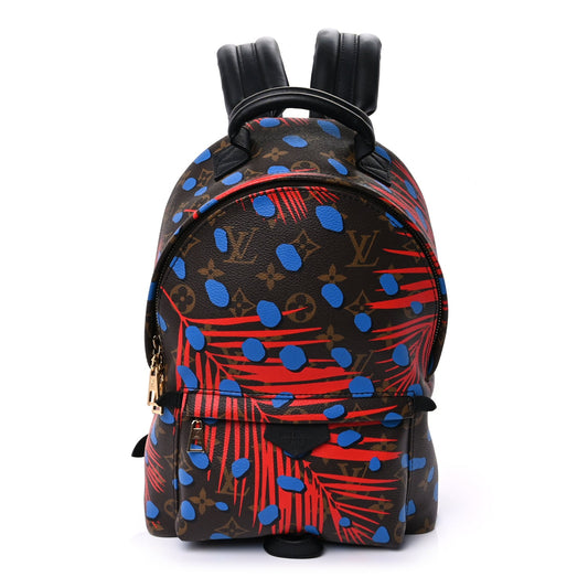 Louis Vuitton Monogram Jungle Dots Palm Springs Backpack PM  Coquelicot Denim