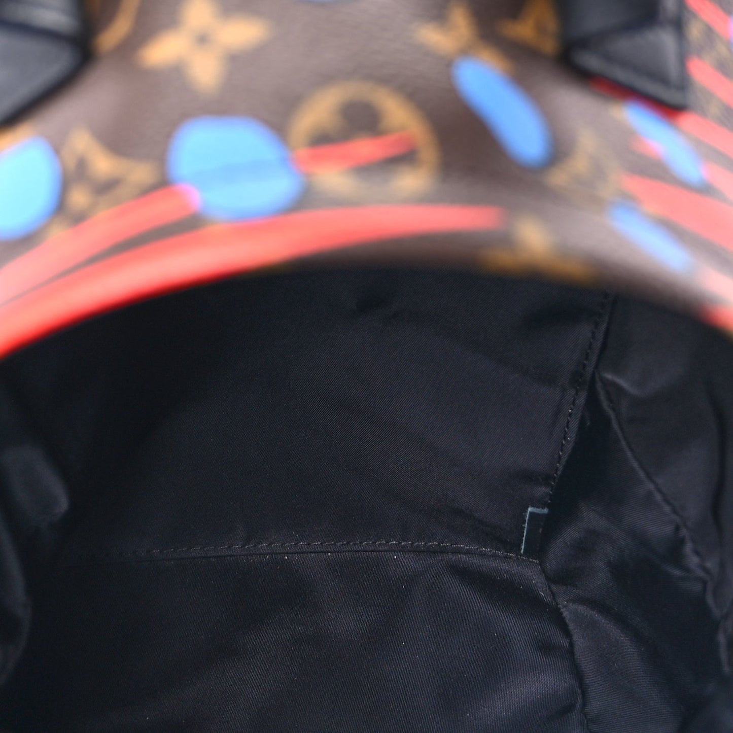 Louis Vuitton Monogram Jungle Dots Palm Springs Backpack PM  Coquelicot Denim