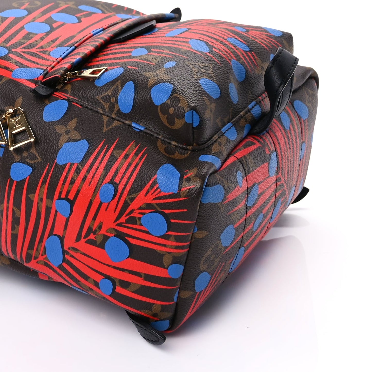 Louis Vuitton Monogram Jungle Dots Palm Springs Backpack PM  Coquelicot Denim