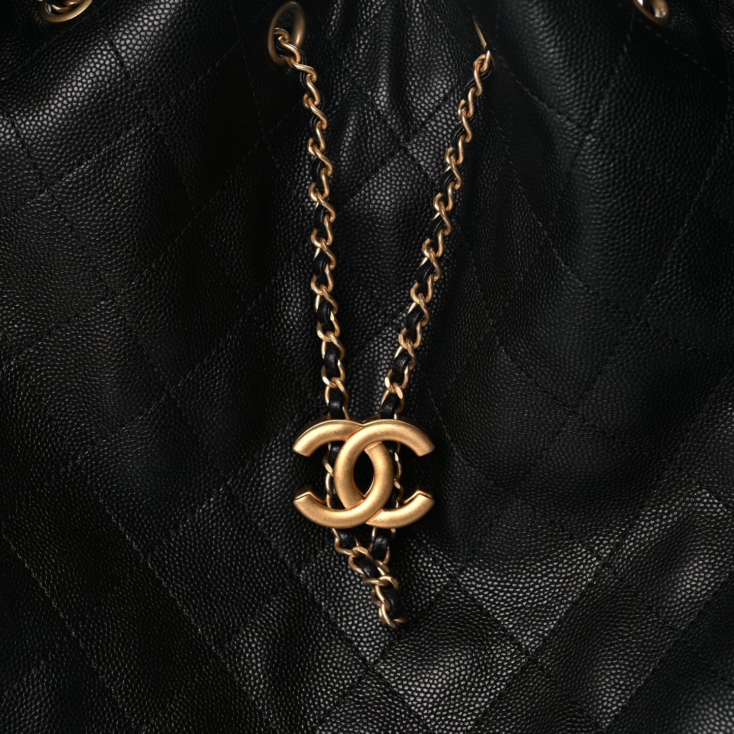 Chanel Caviar Quilted Large Chanel 25 Handbag Black