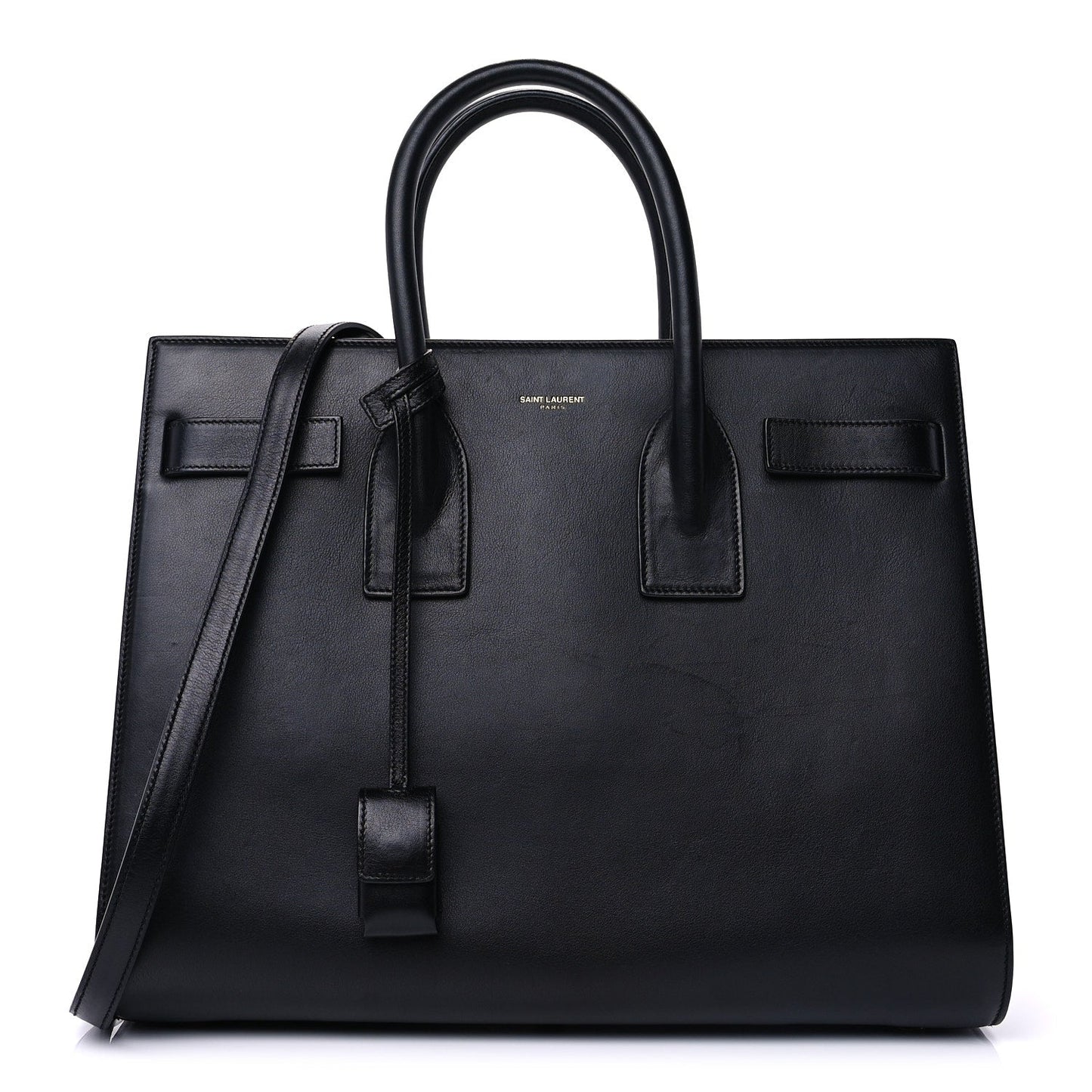 Saint Laurent Calfskin Small Sac De Jour Black
