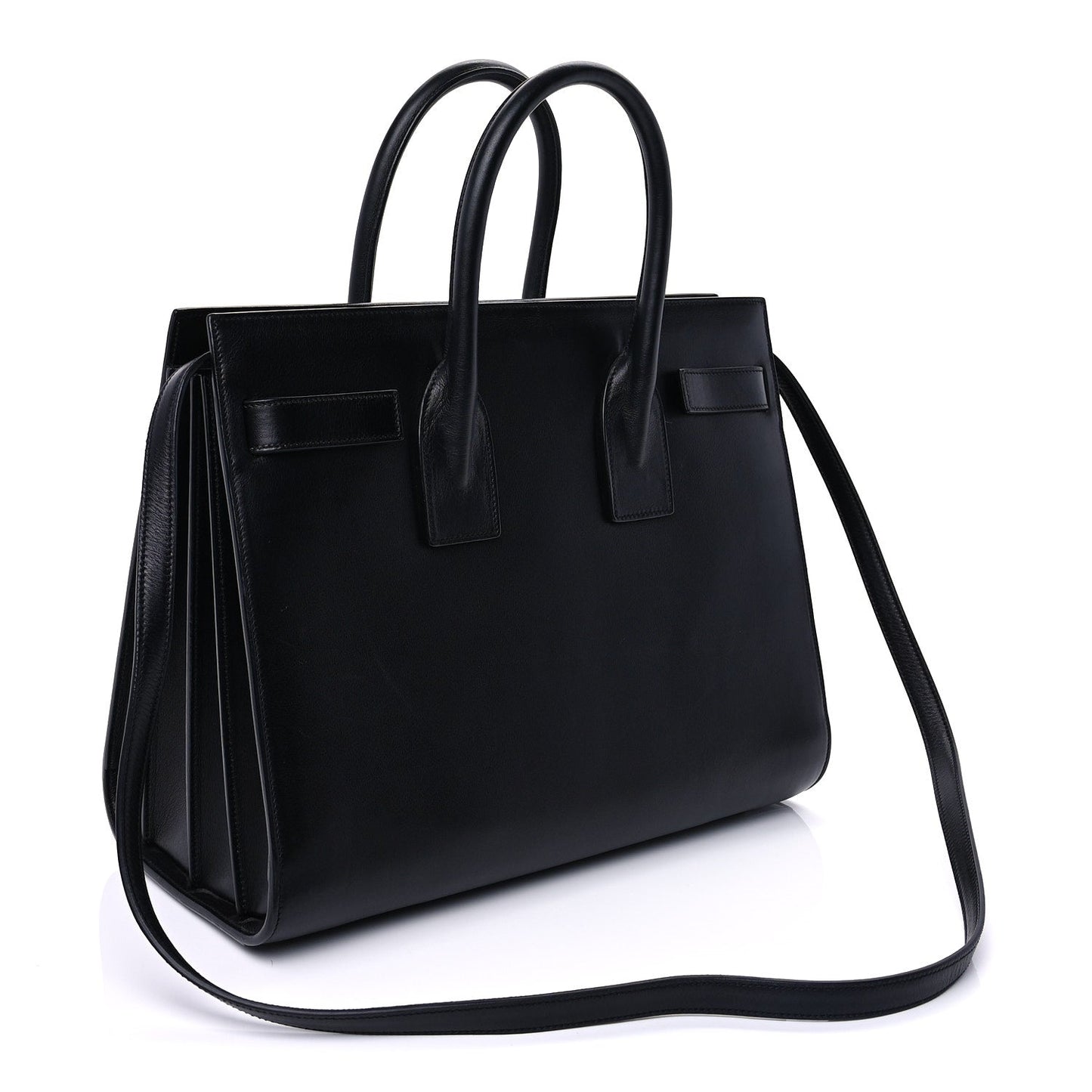 Saint Laurent Calfskin Small Sac De Jour Black