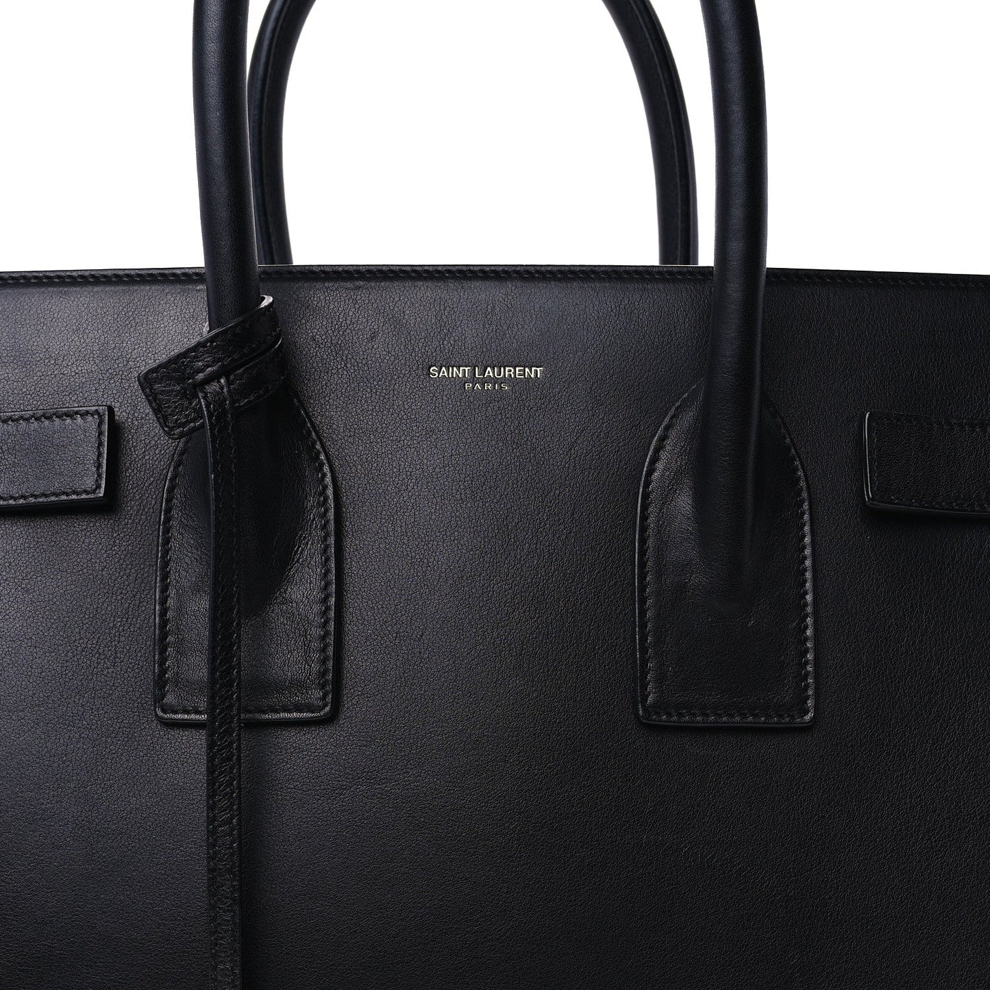 Saint Laurent Calfskin Small Sac De Jour Black