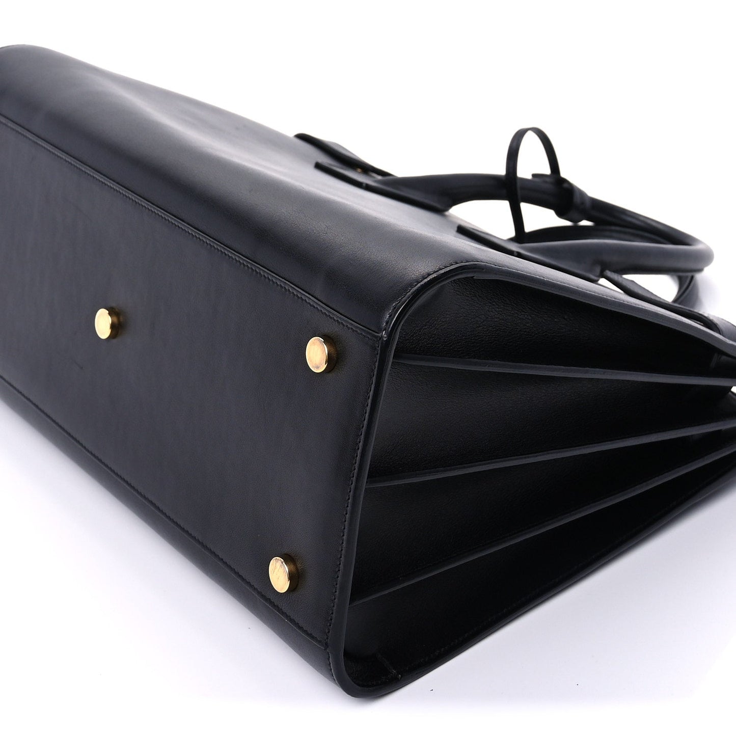 Saint Laurent Calfskin Small Sac De Jour Black