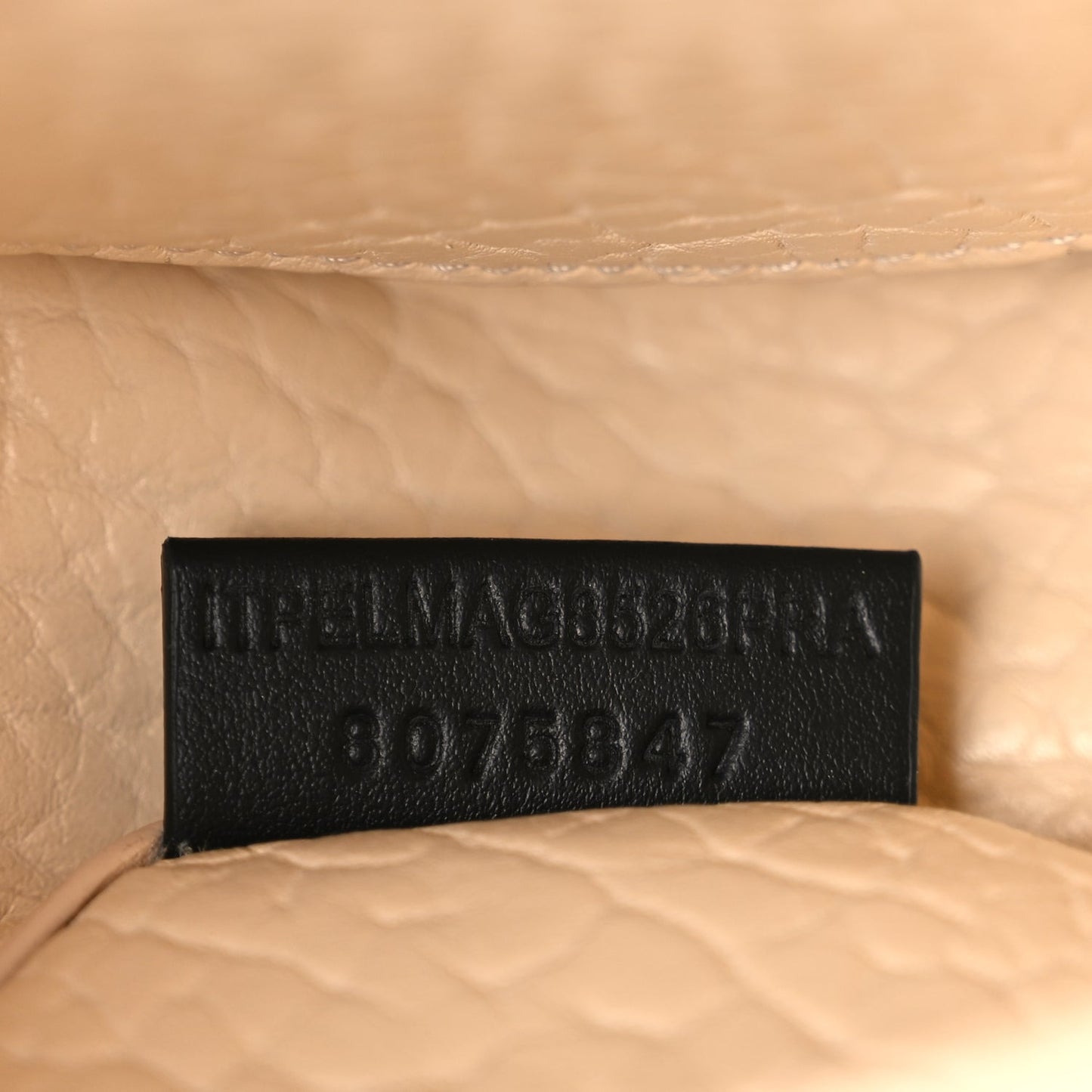 Burberry Grain Calfskin Chess Satchel Bag Beige