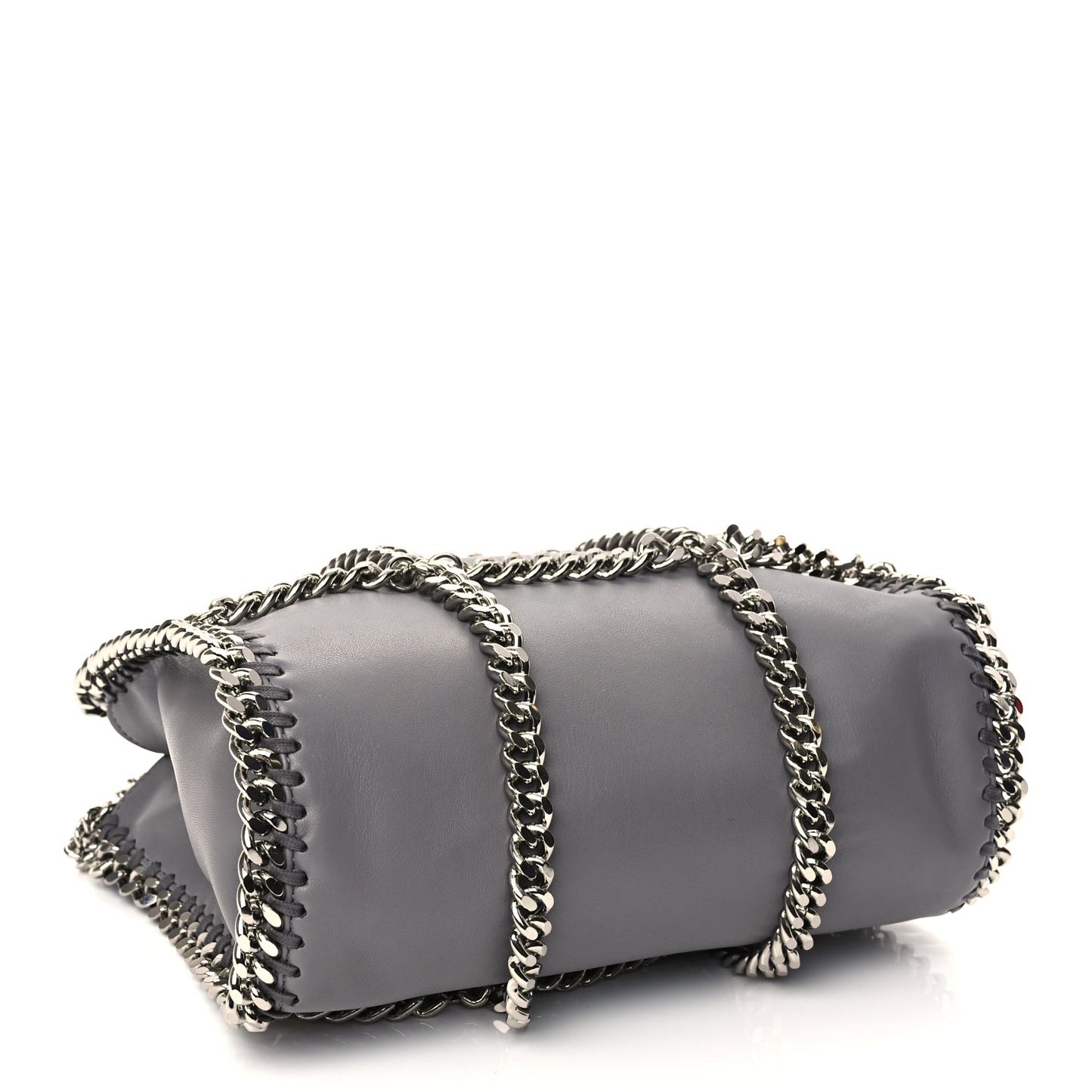 Stella McCartney Eco Alter Nappa Mini Falabella Chain Cage Tote Grey
