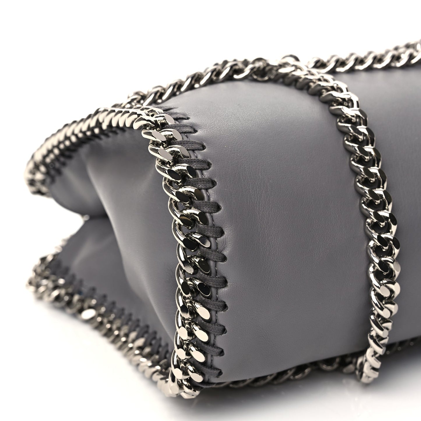 Stella McCartney Eco Alter Nappa Mini Falabella Chain Cage Tote Grey
