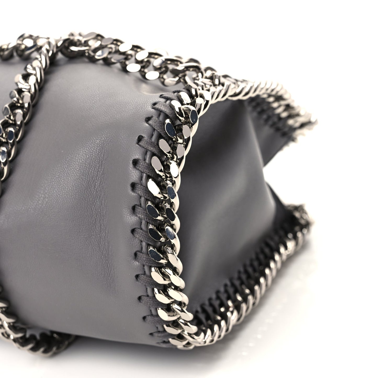Stella McCartney Eco Alter Nappa Mini Falabella Chain Cage Tote Grey
