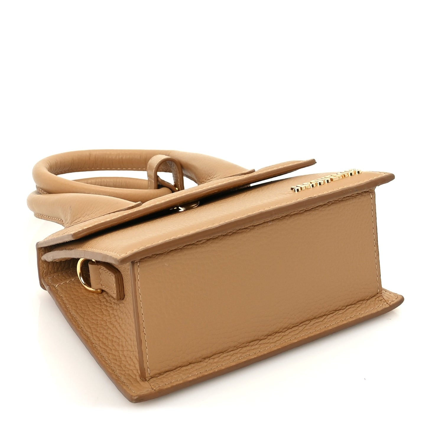 Jacquemus Grained Calfskin Le Chiquito Noeud  Camel