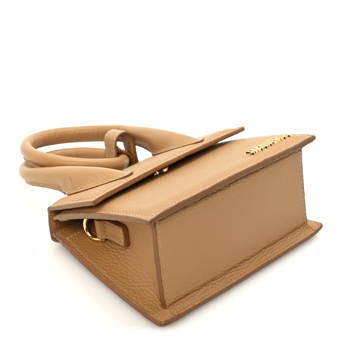 Jacquemus Grained Calfskin Le Chiquito Noeud  Camel