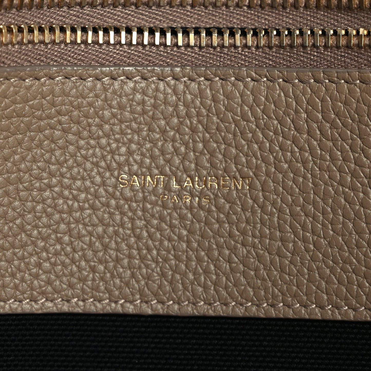 Saint Laurent Calfskin Large Souple Sac De Jour Dark Beige