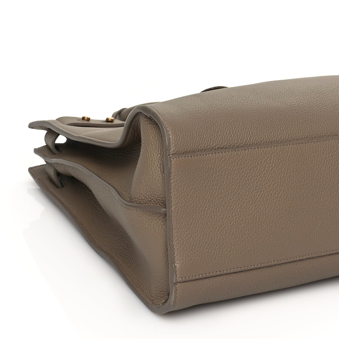 Saint Laurent Calfskin Large Souple Sac De Jour Dark Beige