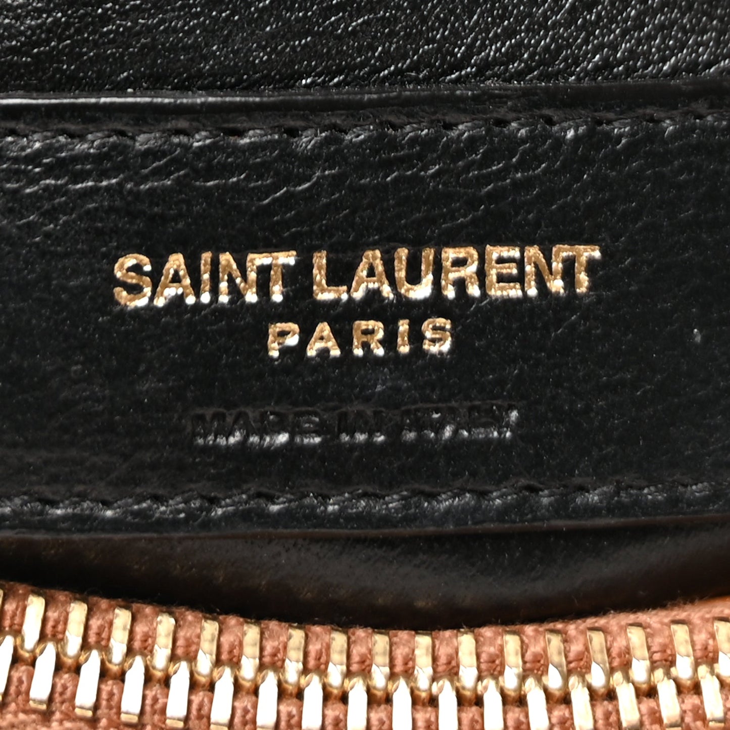 Saint Laurent Calfskin Y Quilted Monogram Small Loulou Chain Satchel  Dark Natural