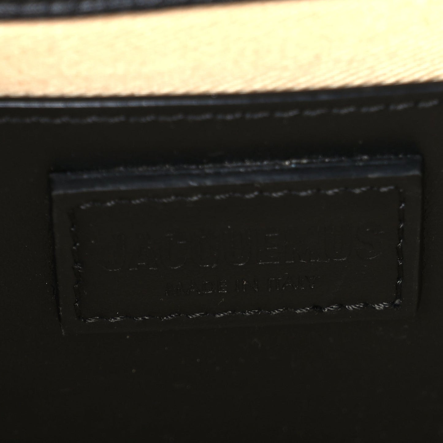 Jacquemus Smooth Calfskin Le Grand Bambino  Black
