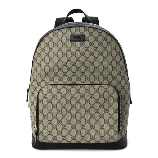 Gucci GG Supreme Monogram Medium Backpack  Black