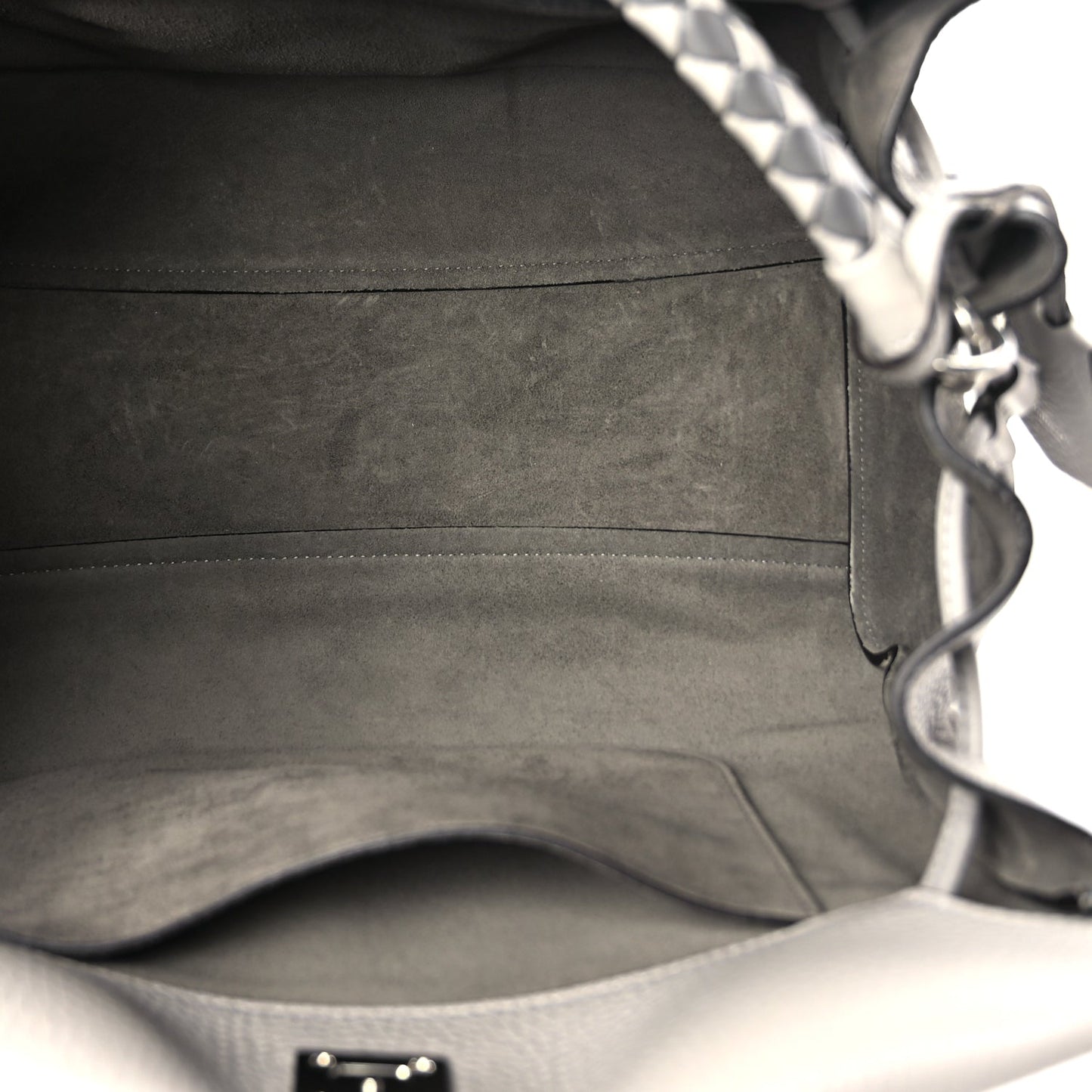 Mulberry Heavy Grain Iris Tote Powder Grey Dark Clay