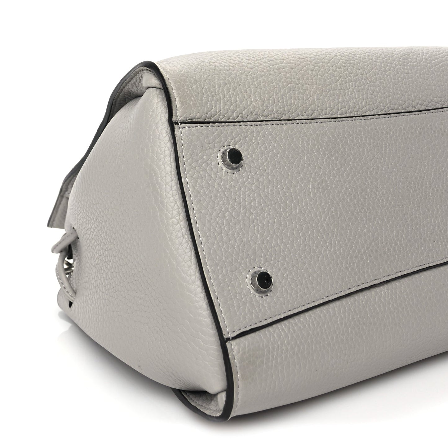Mulberry Heavy Grain Iris Tote Powder Grey Dark Clay