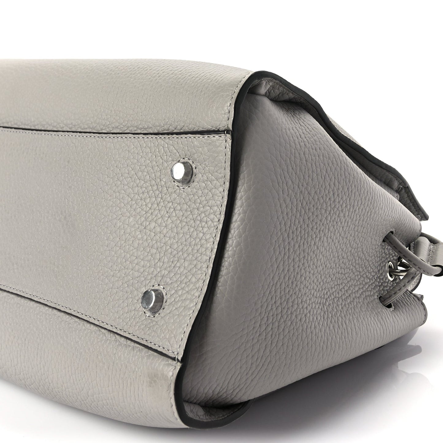 Mulberry Heavy Grain Iris Tote Powder Grey Dark Clay