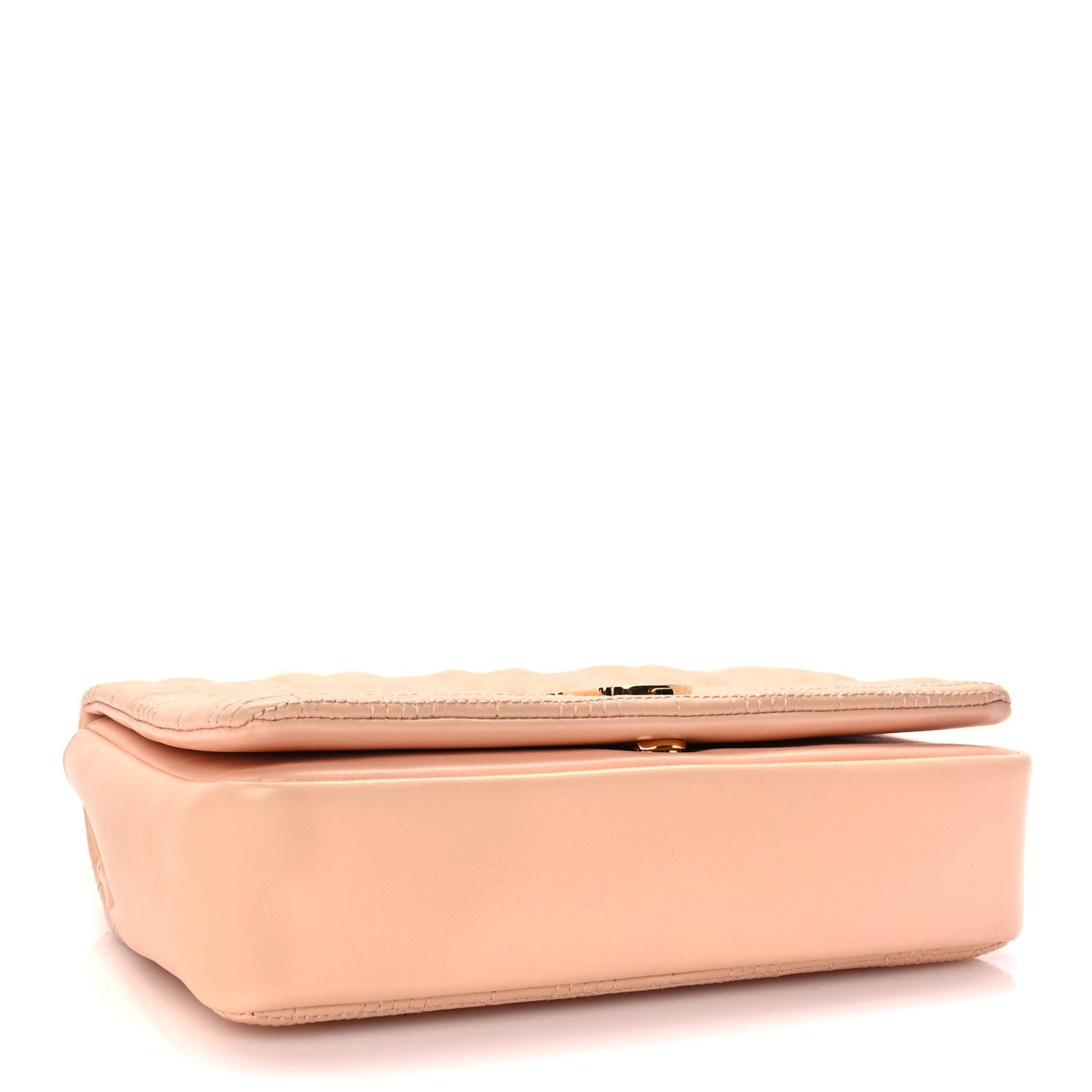 Burberry Lambskin Quilted Small Lola Bag Peach