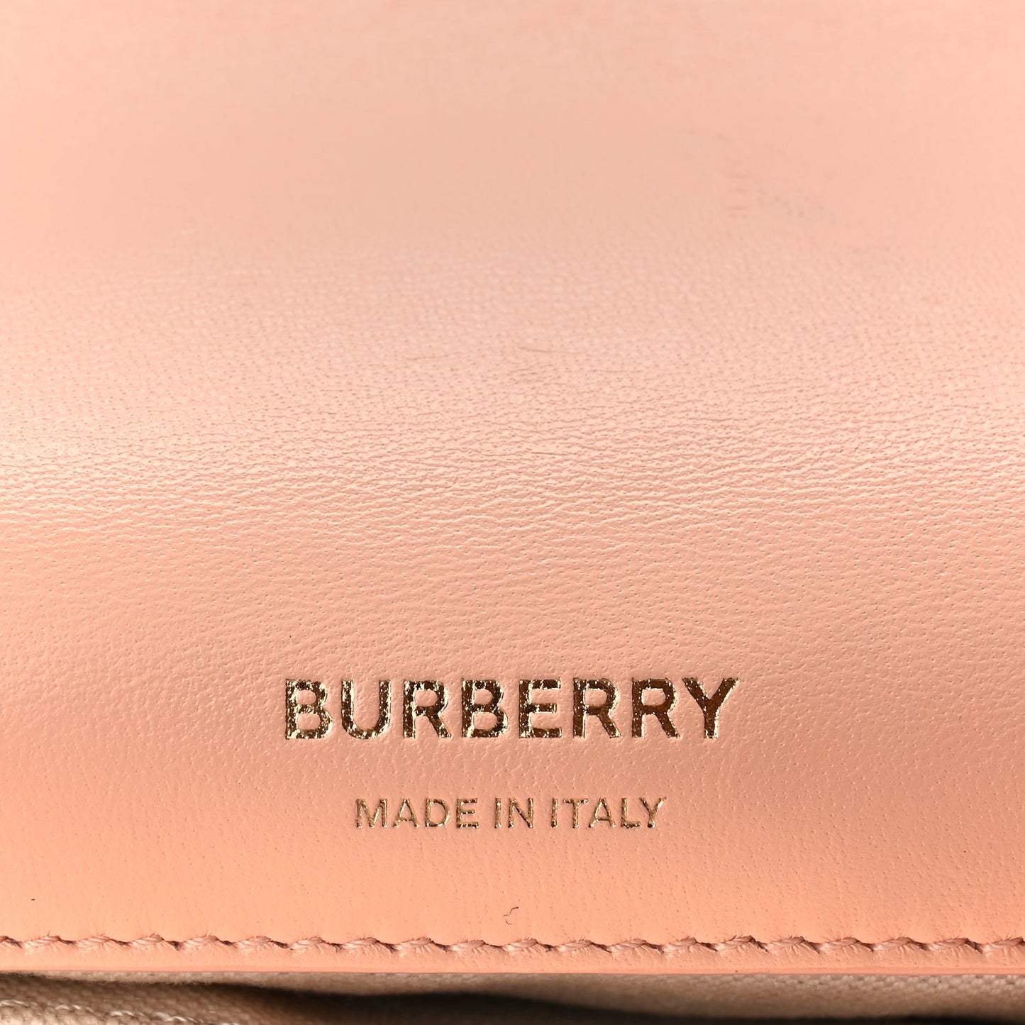 Burberry Lambskin Quilted Small Lola Bag Peach