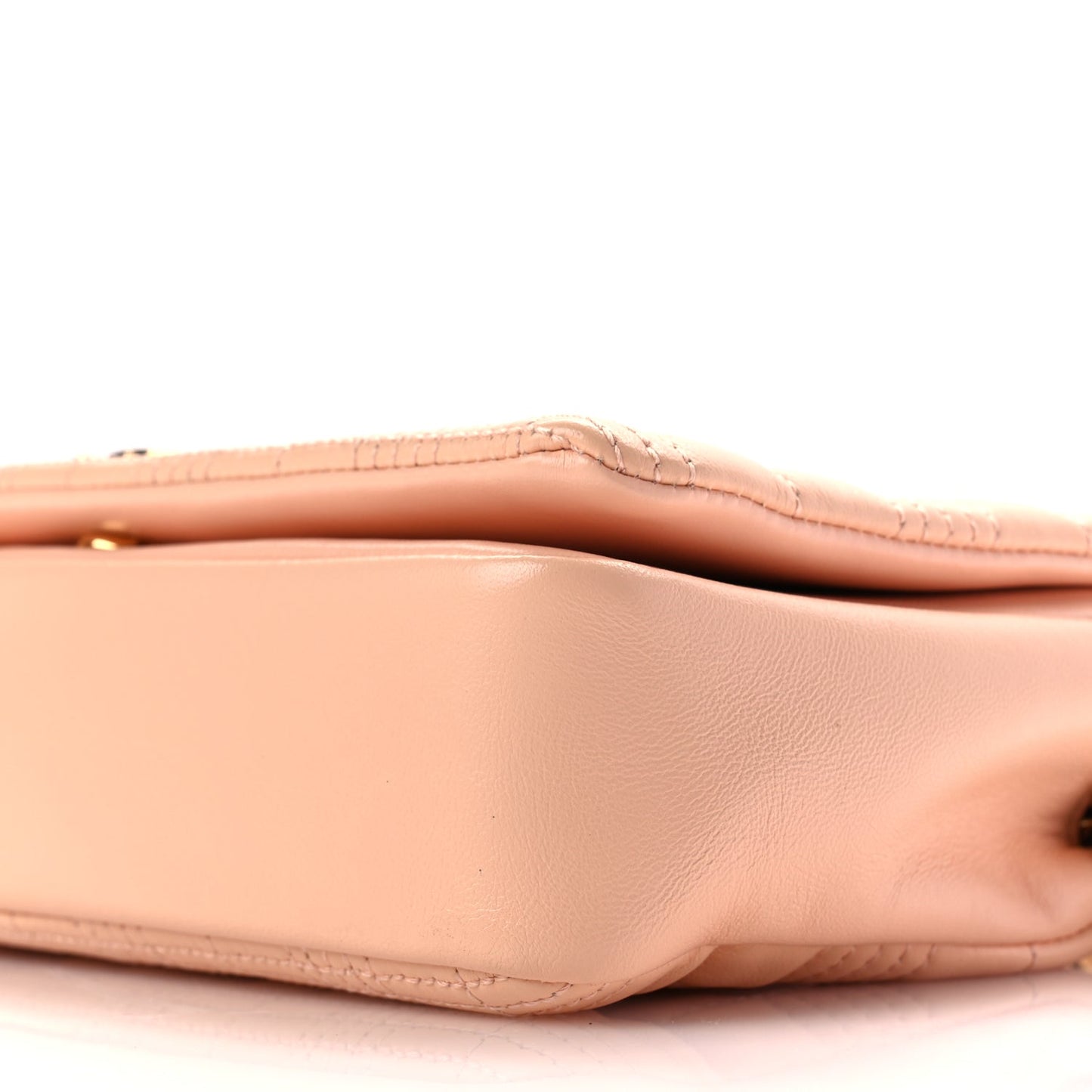 Burberry Lambskin Quilted Small Lola Bag Peach