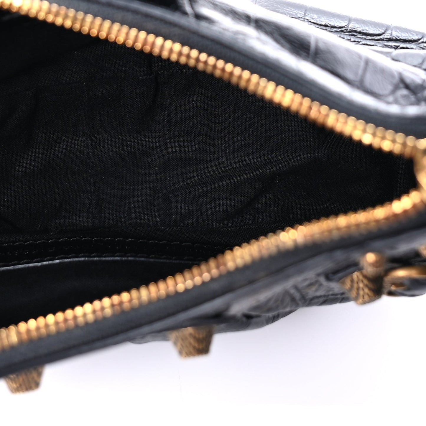 Balenciaga Agneau Arena Le Cagole Shoulder Bag XS Black