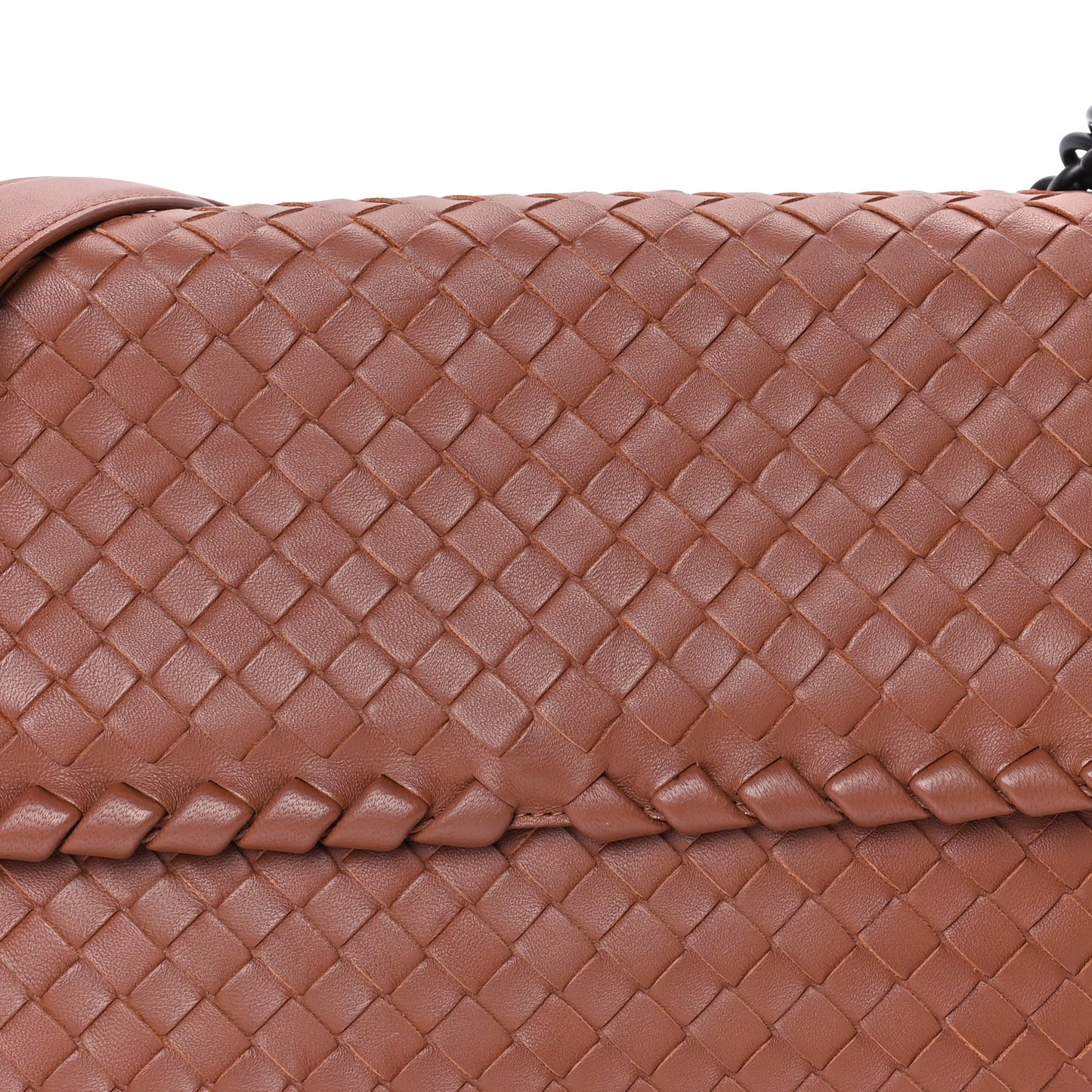 Bottega Veneta Nappa Intrecciato Olimpia Shoulder Bag Noce