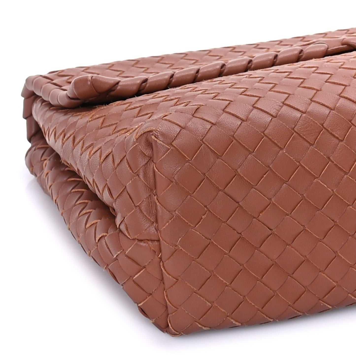 Bottega Veneta Nappa Intrecciato Olimpia Shoulder Bag Noce